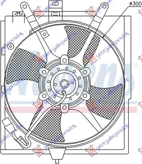 VENTILATOR KOMPLET (+A/C)1.6-1.8-2.0 BEN